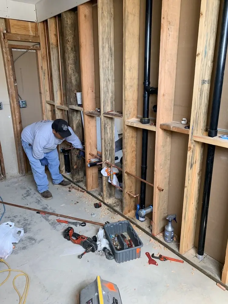 Commercial rough-in plumbing for Gas Line Repair in Leonia
